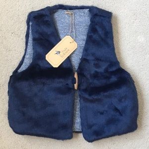 Girls La Faute Voltaire Faux Fur Vest NWT 4/5